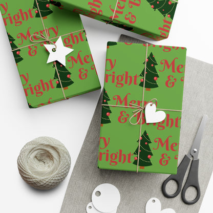 Merry & Bright - Papier d'emballage